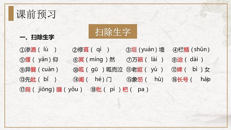 部编版高中语文选择性必修下册 教学课件_项脊轩志（第1课时）第4页