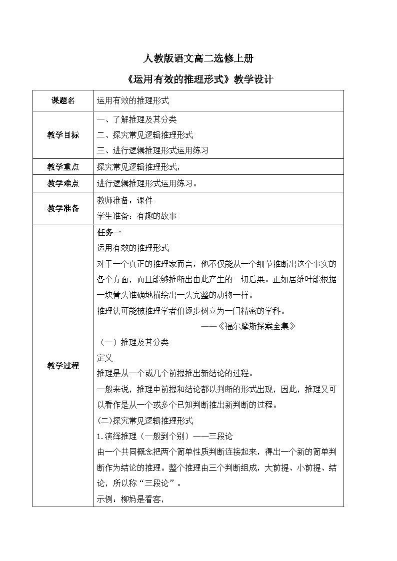 二、《运用有效的推理形式》课件+教学设计01