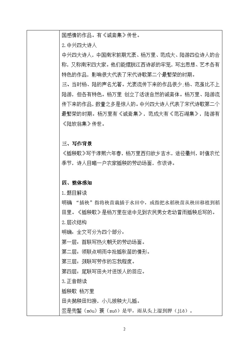 第二单元第七节《插秧歌》课件+教案02