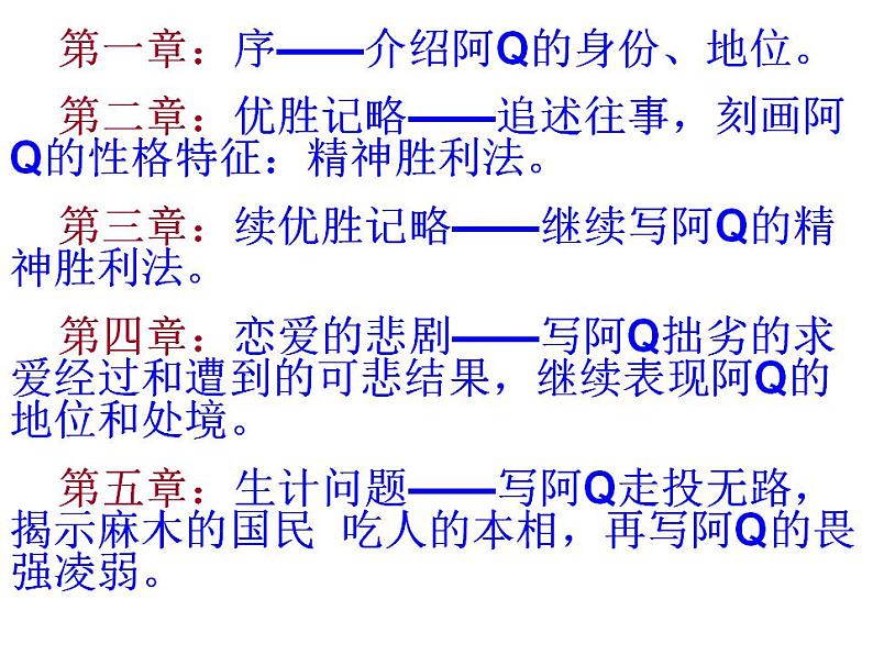 2021-2022学年统编版高中语文选择性必修下册5.1《阿Q正传》课件27张第5页