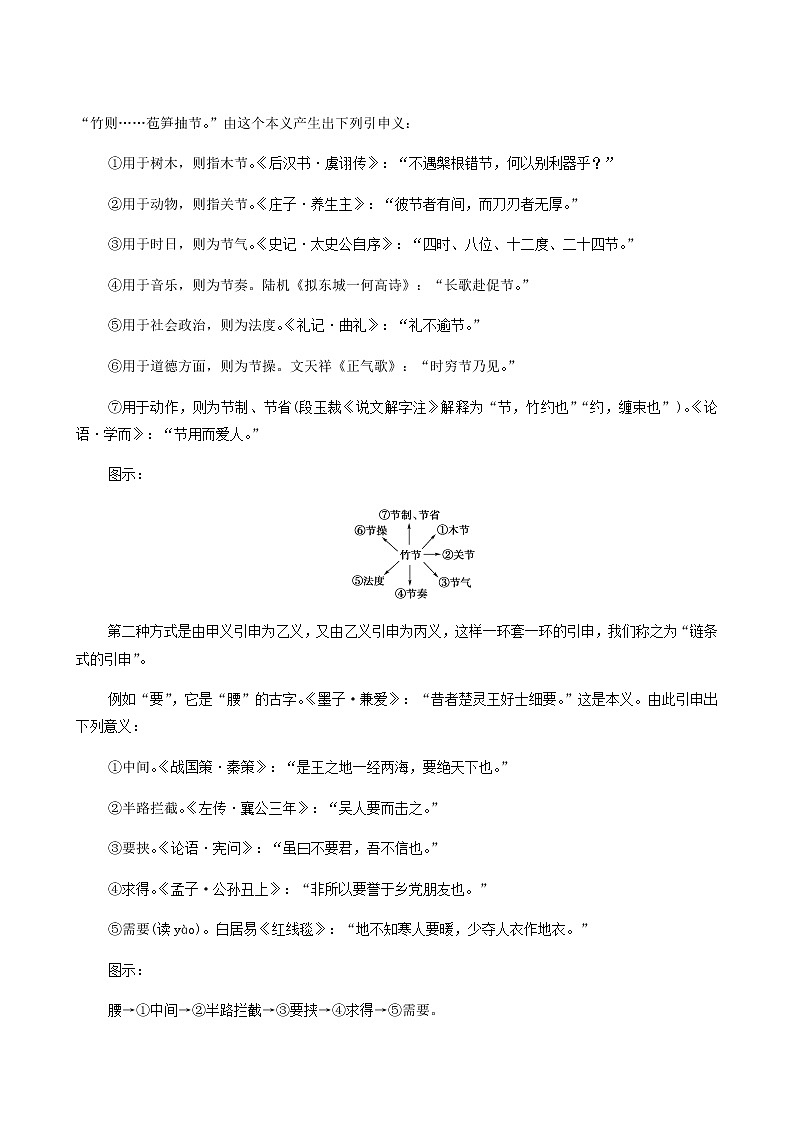 人教统编版高中语文必修上册第8单元语言家园词语积累梳理与探究进阶2学习活动2把握古今词义的联系与区别学案第2页