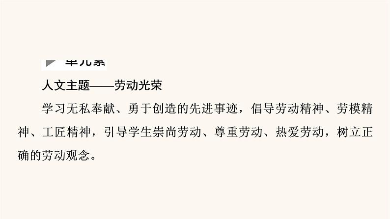 人教统编版高中语文必修上册第2单元劳动光荣实用性阅读与交流课件02