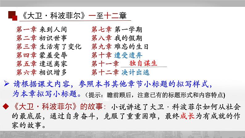 2022-2023学年统编版高中语文选择性必修上册8《大卫·科波菲尔（节选）》课件37张第6页