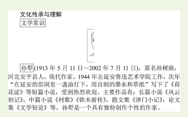 人教版高中语文选择性必修中册第2单元-8.1荷花淀课件第3页