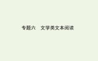 高考语文二轮复习专题6文学类文本阅读课件