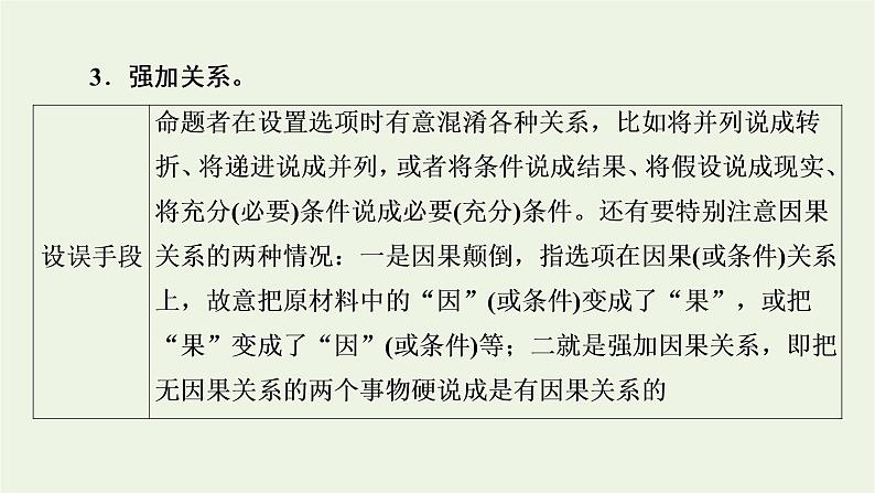 高考语文一轮复习第1板块现代文阅读ⅰ专题1第3讲观点推断题__先确定关系再细加分析课件第6页