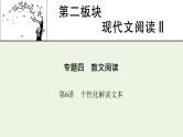 高考语文一轮复习第2板块现代文阅读ⅱ专题4第6讲个性化解读文本课件