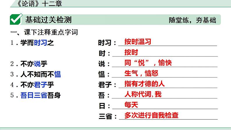 2022-2023学年统编版高中语文选择性必修上册5.1《论语》十二章 课件23张第2页