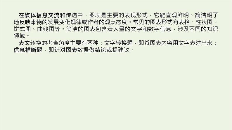 高考语文二轮复习专题14图文转换2.2数据分析表文转换课件第4页