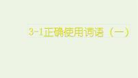 高考语文二轮复习3语言文字运用1正确使用词语一课件