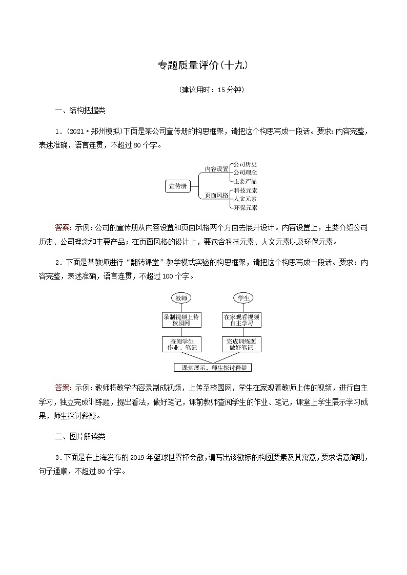 高考语文一轮复习专题质量评价19含答案第1页