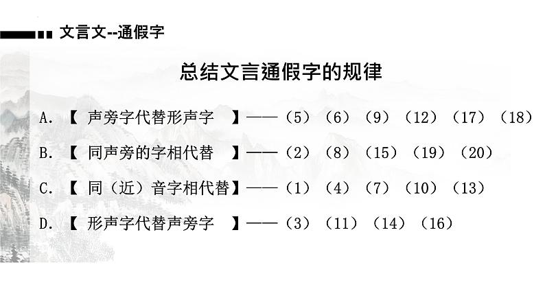 高考语文复习-通假字 课件24张第8页