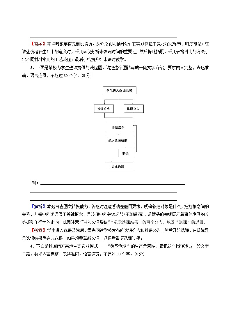 高考语文一轮复习第1部分侧重“构建与运用”的语言综合实践2_6图文转换专题练含答案第2页