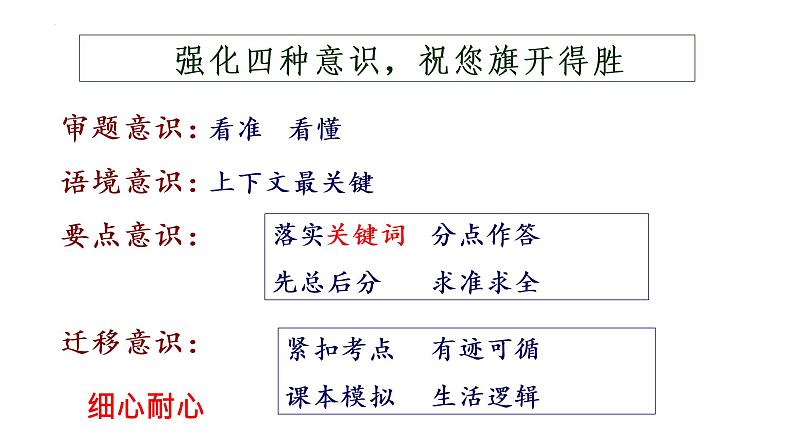 2023届高考语文复习-考前指导 课件38张第4页