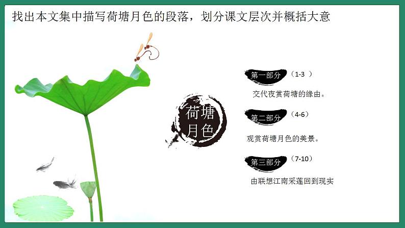 2022-2023学年统编版高中语文必修上册14.2《荷塘月色》课件17张第3页