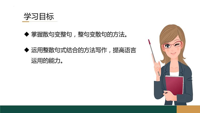 2023届高考语文复习：《语用复习专题之整散句变换》课件21张第2页