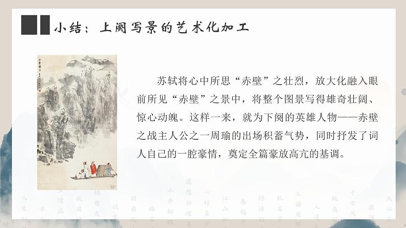 高中语文《念奴娇·赤壁怀古》（第二课时） 课件第7页