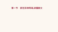 高考语文一轮复习专题1现代文阅读专题4文学类文本阅读二散文阅读第1节抓住形神两端读懂散文课件