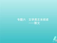 高考语文二轮复习第1部分现代文阅读专题6文学类文本阅读__散文课件