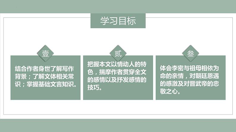 2021-2022学年统编版高中语文选择性必修下册9-1《陈情表》 课件25张第2页