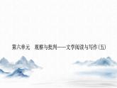 统编版高中语文必修下册课件--第六单元　观察与批判——文学阅读与写作