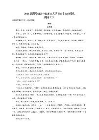 2023届高考语文一轮复习文学类文本阅读深化训练（7）