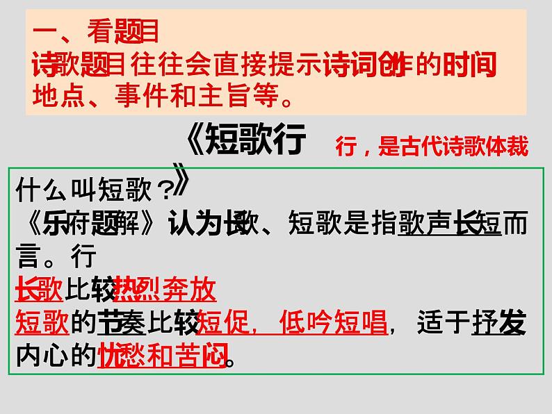 2022-2023学年统编版高中语文必修上册7.1《短歌行》课件27张第3页