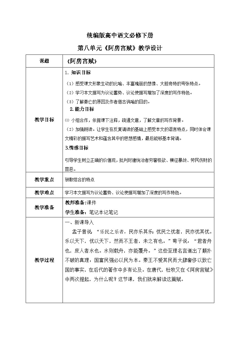 1.16.1 《阿房宫赋》课件+教案+练习01