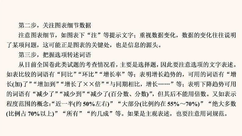 高考语文二轮复习3现代文阅读专题2考点2图表信息的筛选与信息的图示表述课件第8页