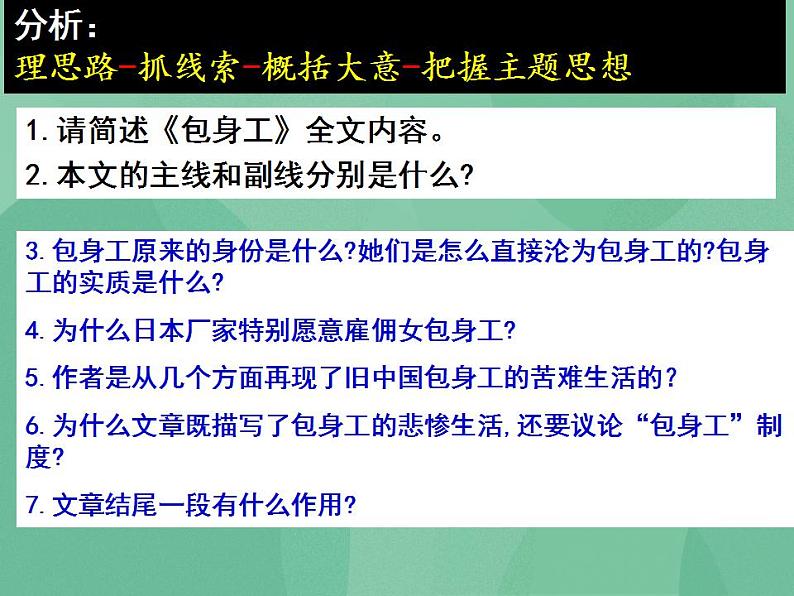 统编版高中语文选择性必修中册7.《包身工》课件（34张PPT）08