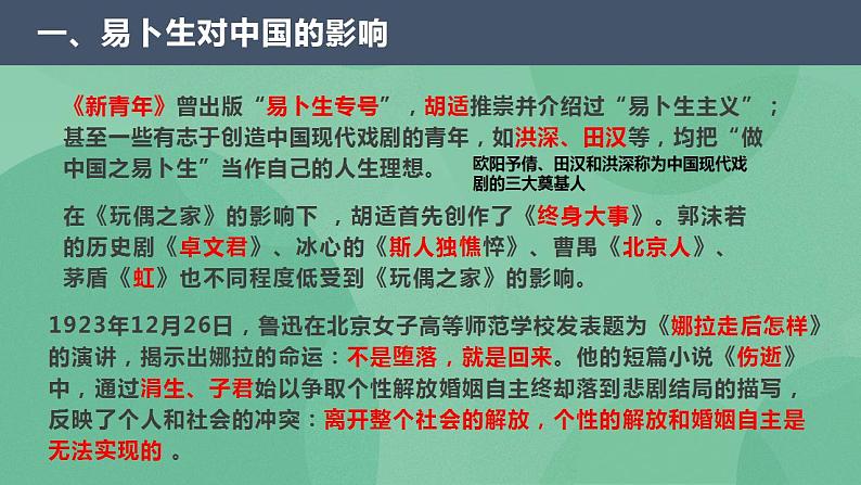 统编版高中语文选择性必修中册12.《玩偶之家(节选)》课件04