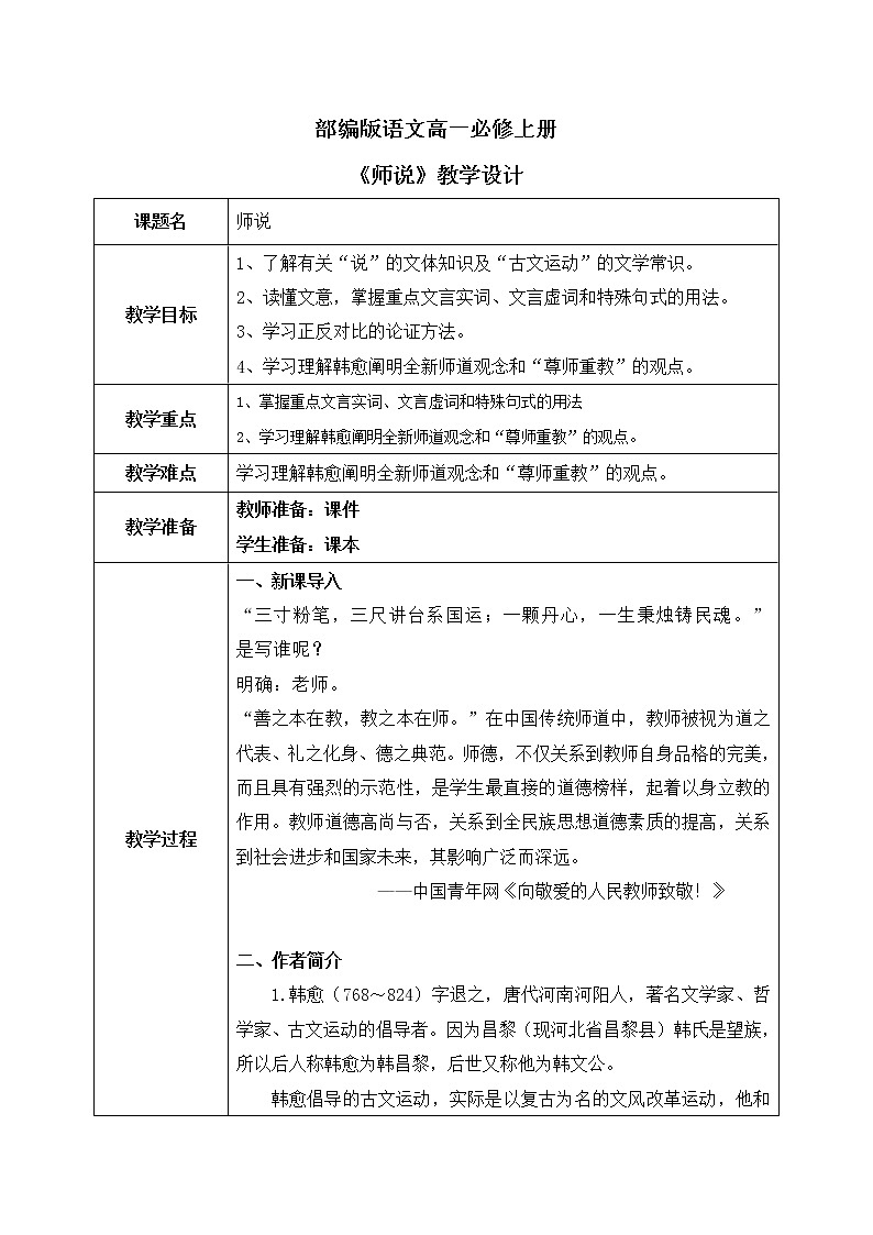 10《师说》课件+教学设计01