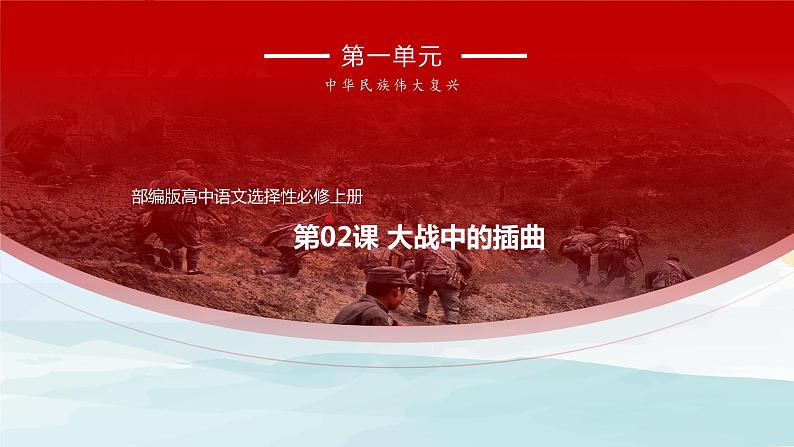 高中语文选择性必修上 2.2《大战中的插曲》（课件）第1页