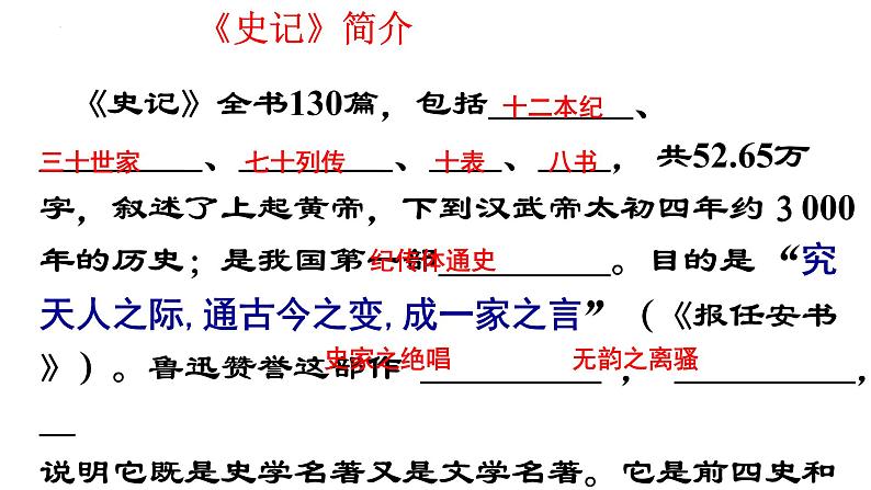 2021-2022学年统编版高中语文必修下册3.《鸿门宴》课件38张第2页