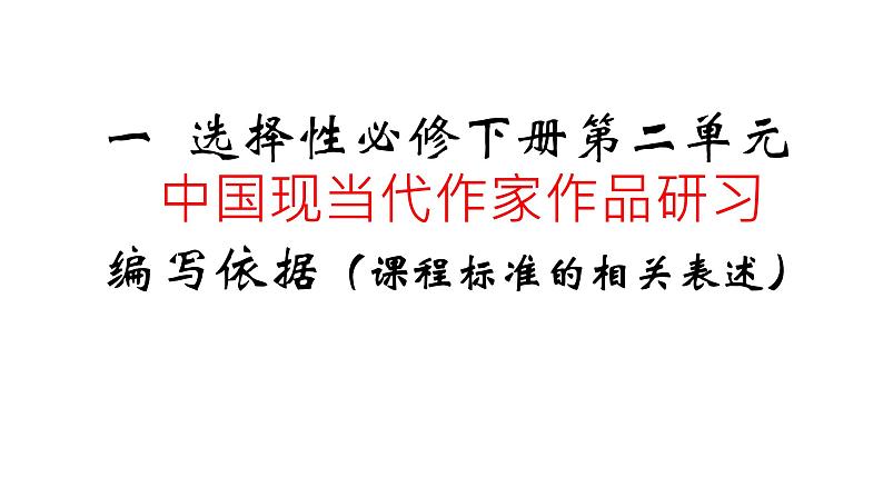 高中语文选择性必修下  第二单元教学建议课件(共78张PPT)第3页