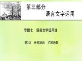 2023版高考语文二轮复习第3部分语言文字运用专题7语言文字运用Ⅱ第2讲压缩语段　扩展语句课件