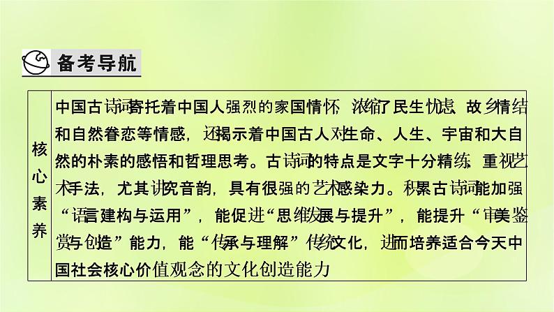 2023版高考语文二轮复习第2部分古诗文阅读专题4古代诗歌阅读学案1明确考向读懂文本课件第2页