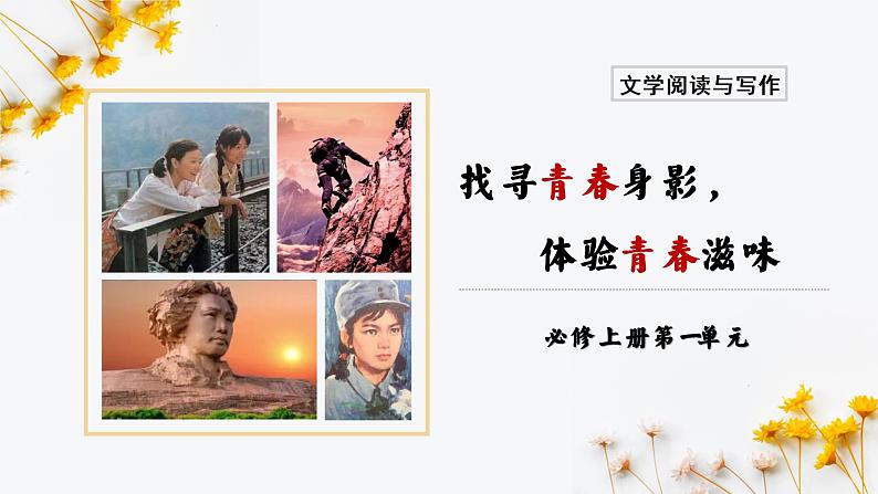 2022-2023学年统编版高中语文必修上册3《百合花》《哦，香雪》人物形象联读 课件25张第1页