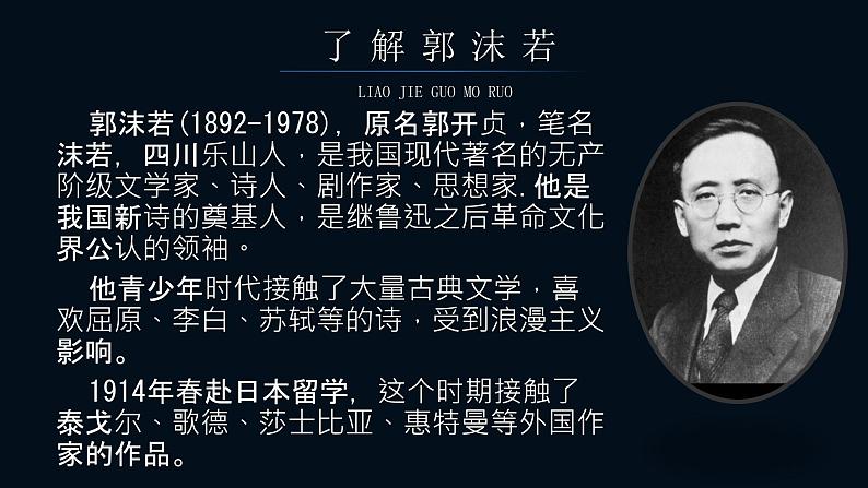 2022-2023学年统编版高中语文必修上册2.1《立在地球边上放号》课件21张第5页