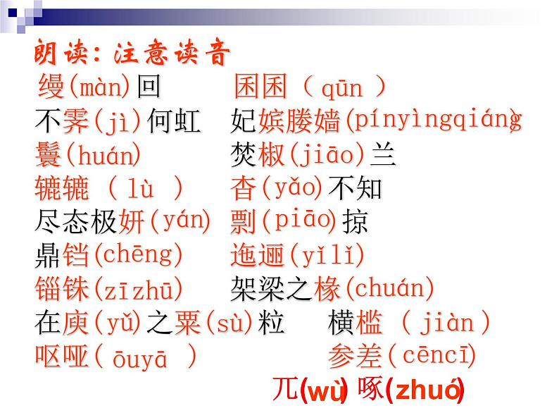 2021-2022学年统编版高中语文必修下册16-1《阿房宫赋》 复习课件32张第4页