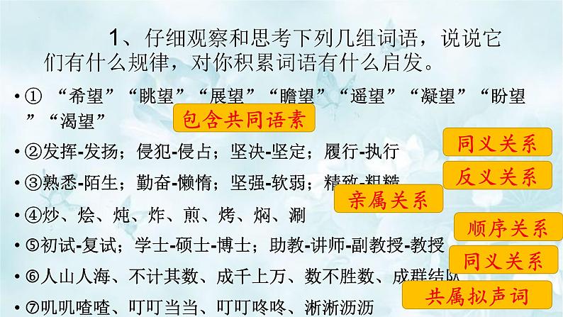 把握古今词义的联系与区别 同步课件 高中语文部编版必修上册第6页