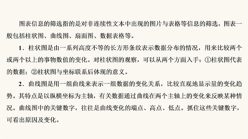 高考语文二轮复习现代文阅读专题2考点2图表信息的筛选与信息的图示表述PPT课件第5页