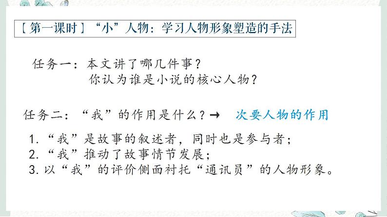 2022-2023学年统编版高中语文必修上册3.1《百合花》课件21张第5页