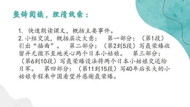 2022-2023学年统编版高中语文选择性必修上册2.2《大战中的插曲》课件16张第7页