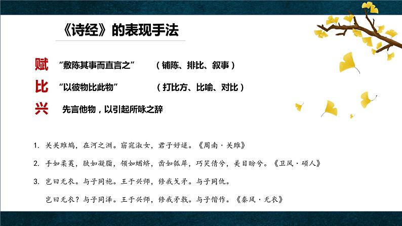 2021-2022学年统编版高中语文选择性必修下册1.1《氓 》课件19张第8页