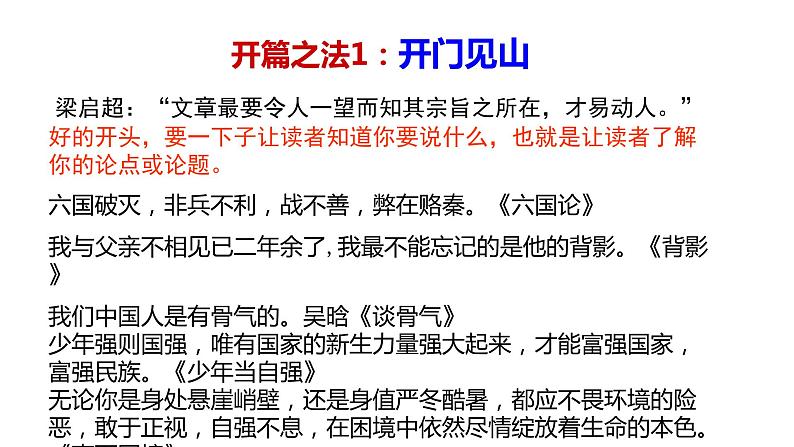 高考复习 2.4落笔不凡话首段  课件05