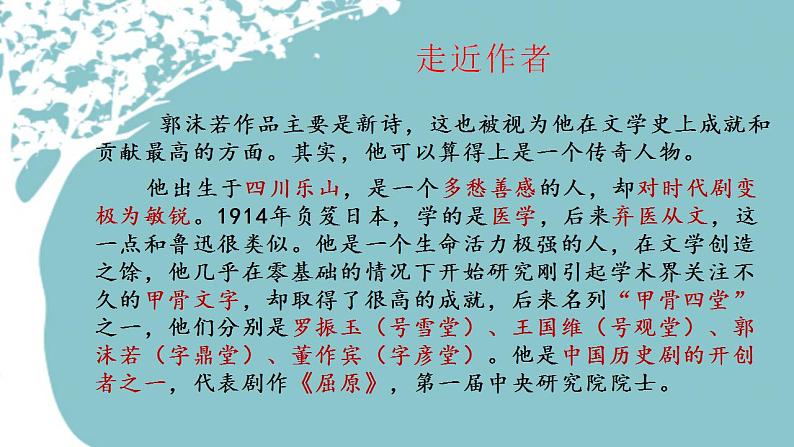 2022-2023学年统编版高中语文必修上册2.1《立在地球边上放号》课件39张 2022-2023学年统编版高中语文必修上册07