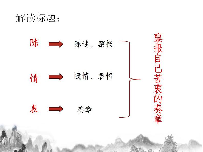 2021-2022学年统编版高中语文选择性必修下册9.1《陈情表》课件51张05