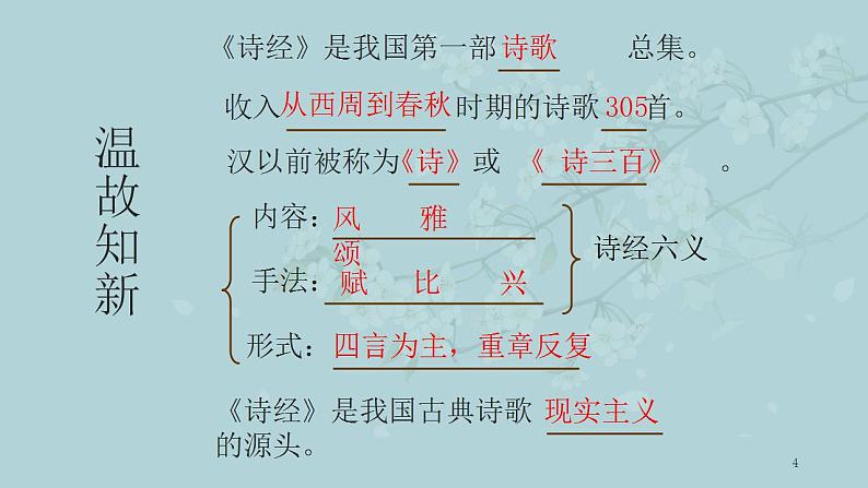 2021-2022学年统编版高中语文选择性必修下册1.1《氓》课件40张第4页