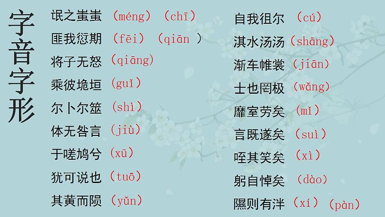 2021-2022学年统编版高中语文选择性必修下册1.1《氓》课件40张第6页